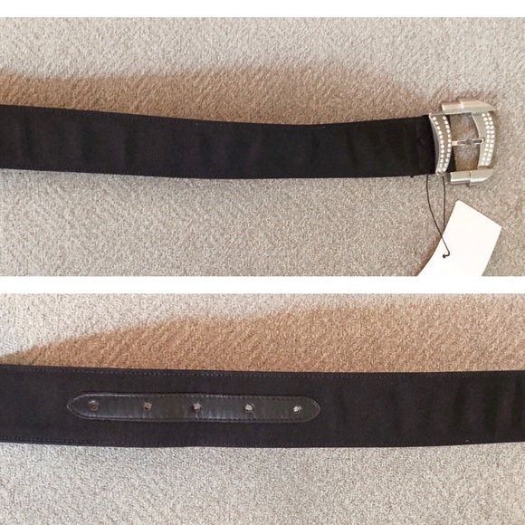 Gianni Versace Vintage Black rhinestone belt - Picture 8 of 9
